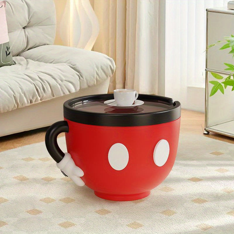 Disney Coffee Table, Mickey Mouse Creative Small Living Room Side Table with Resin Material - Space-Saving Modern Coffee Table for Home, Bedroom, or Office | Ideal for Serving Coffee and Snacks | Compact Design Perfect for Small Spaces