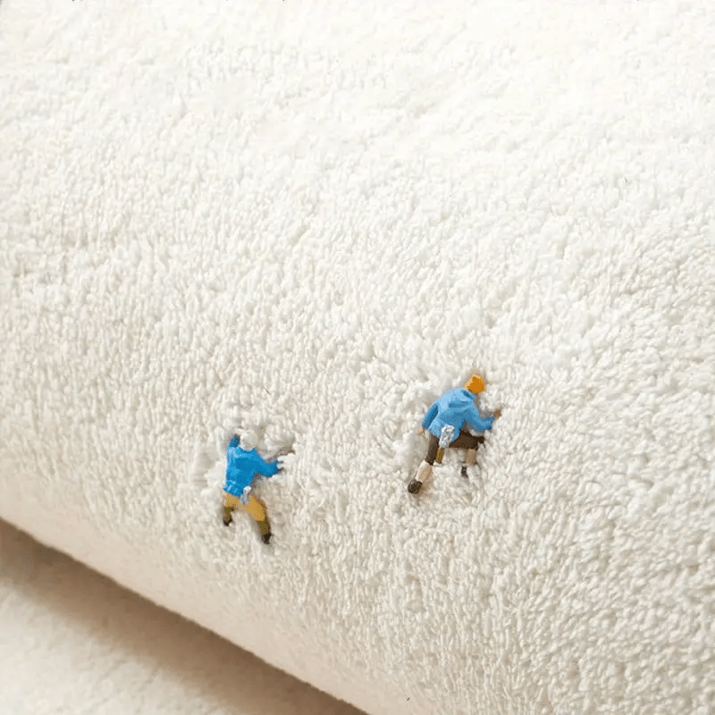 1pc, Romantic Cream Style Small Wave Cartoon Flower Bedroom Rug 10mm Thick Plush Soft Carpet Room Living Room Home Rug