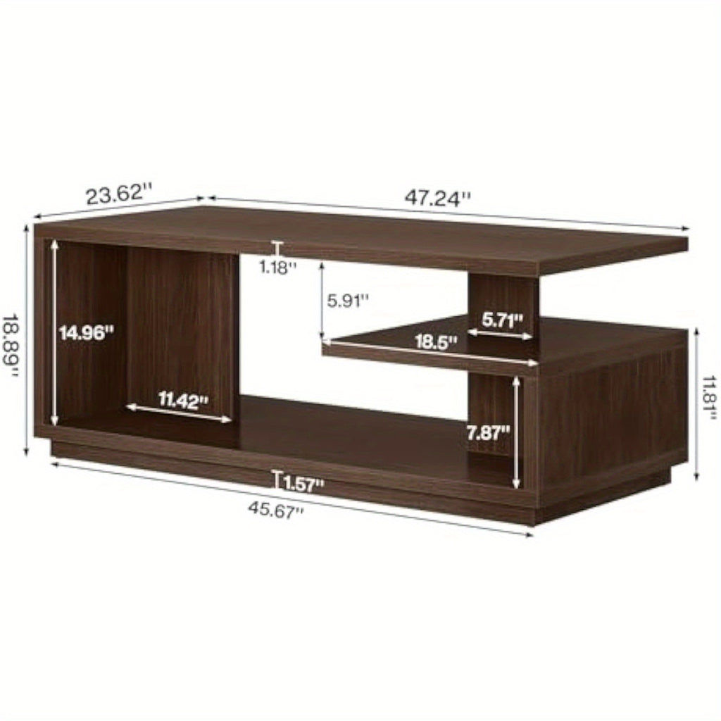 Mid-Century Modern Extra Long Coffee Table - 47.24\