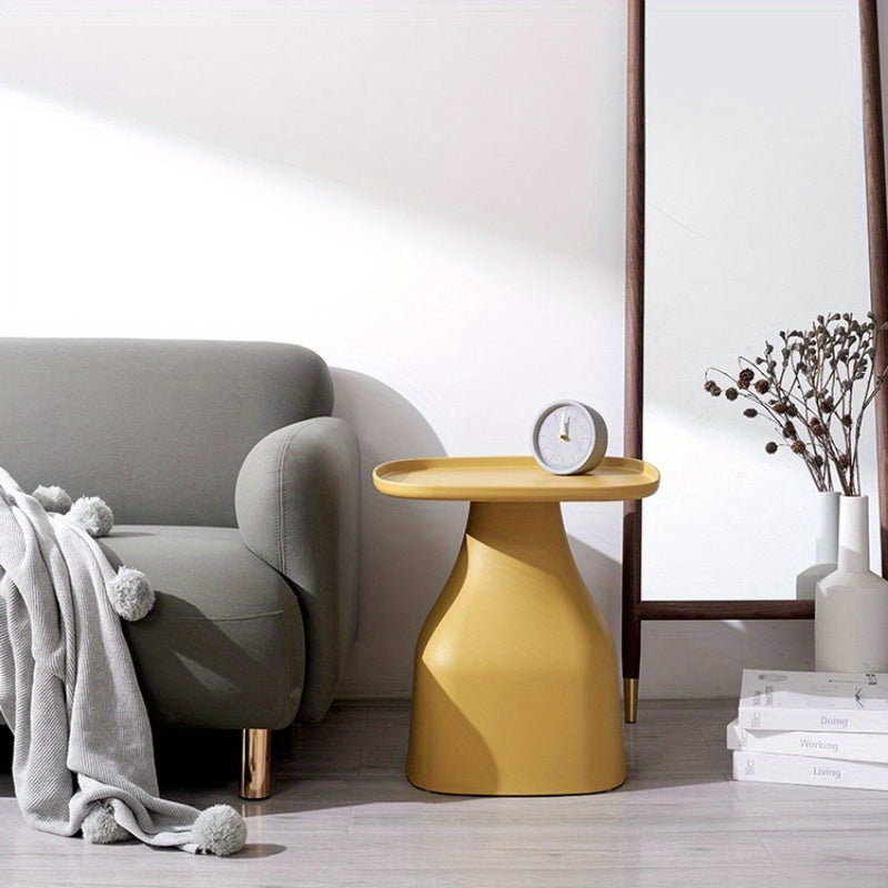 1pc Modern Minimalist Coffee Table - Square, Plastic, Pedestal Base, No Assembly Needed, Ideal for Living Room, Balcony, or Outdoor Use, Indoor Outdoor Coffee Table | Minimalist Coffee Table | Durable Plastic Table