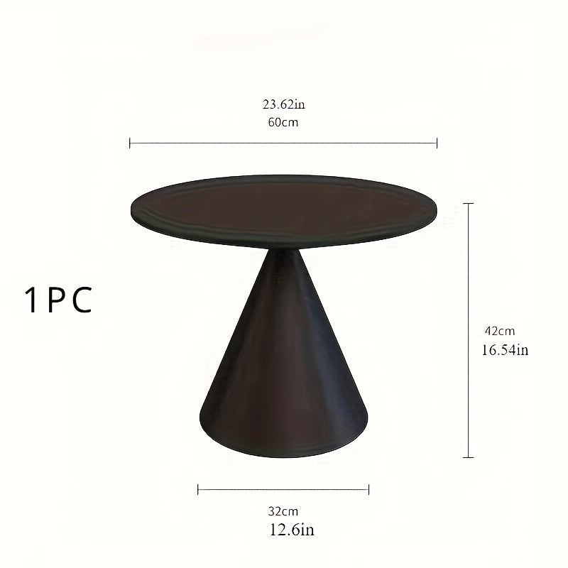 1pc Coffee Table Modern Living Room Black Low Center Table Bedroom Metal Furniture