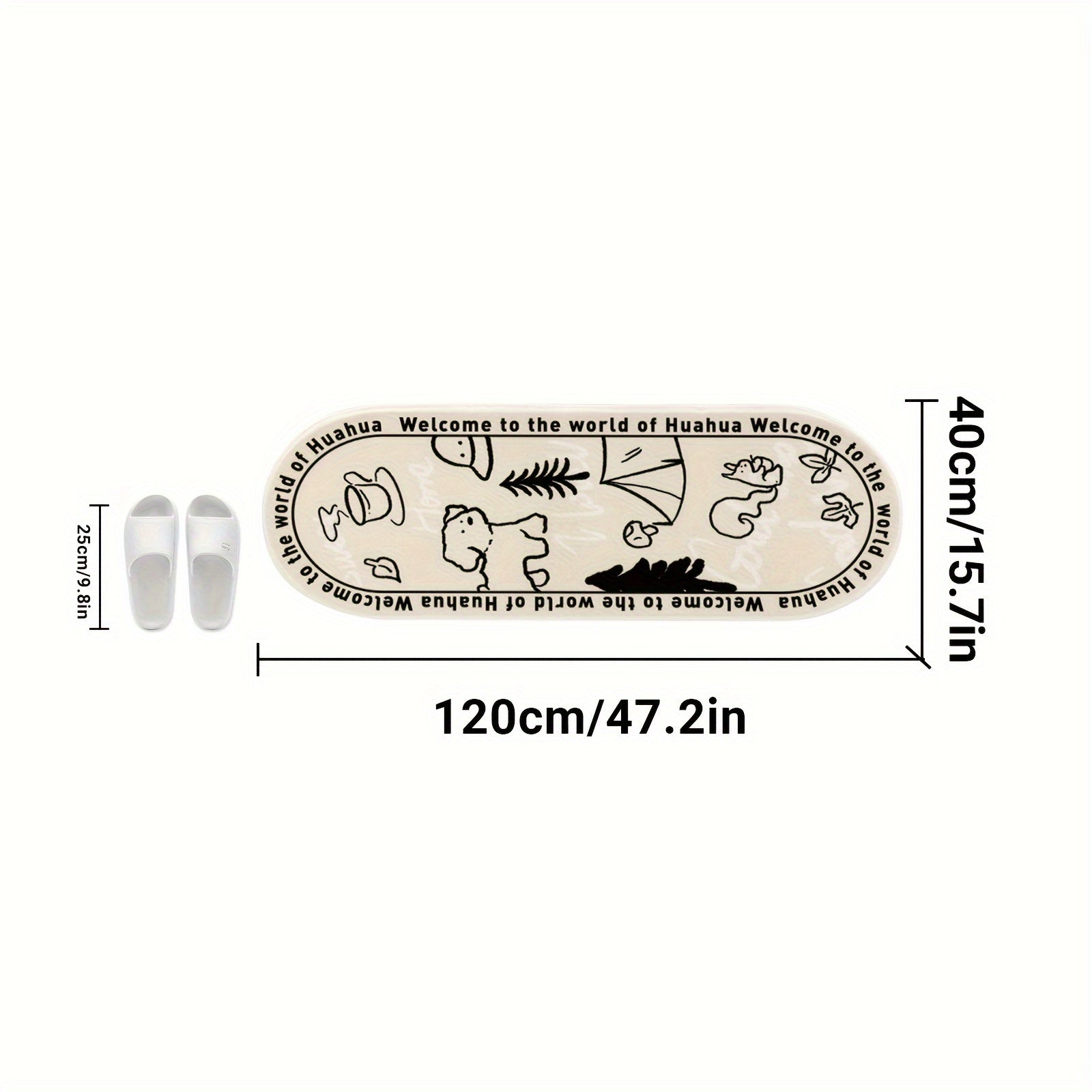 Non-slip Oval headboard rug | 1pc | plush | non-slip, soft | bedroom, living rooms and sofas | farmhouse home decor | aesthetic, minimalist