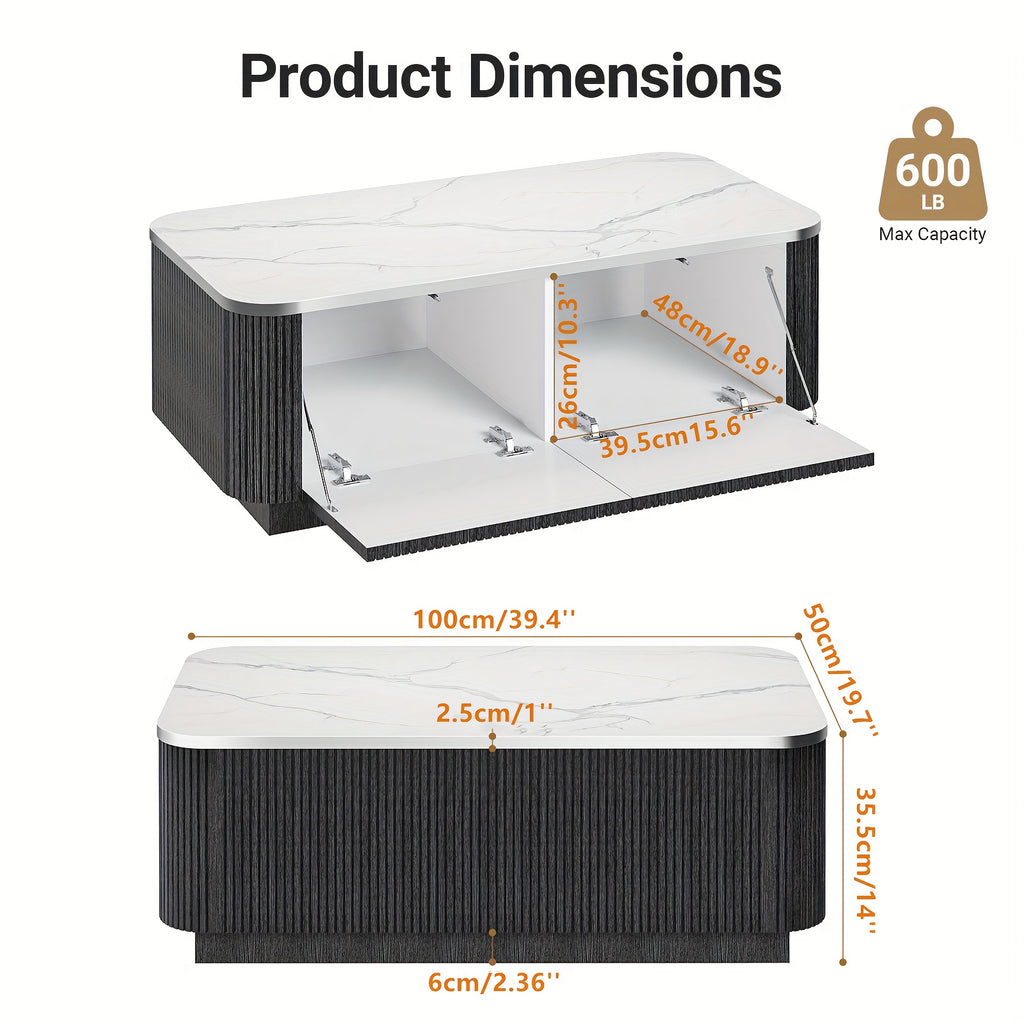 Coffee Table with Storage 39.4\