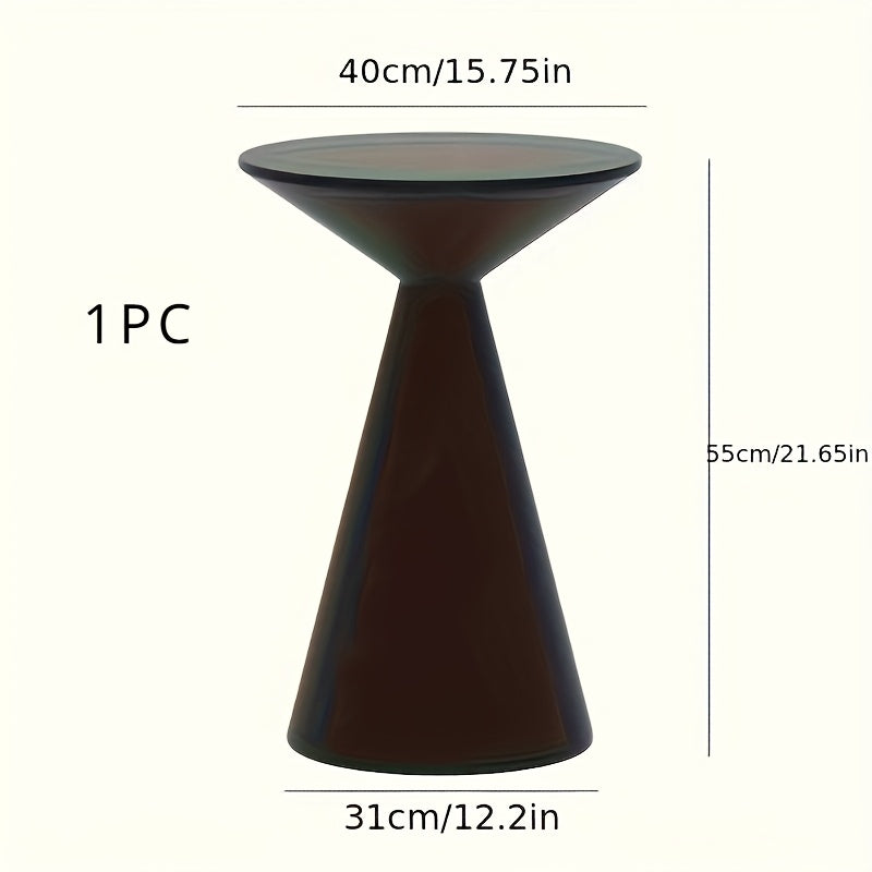 1pc Coffee Table Modern Living Room Black Low Center Table Bedroom Metal Furniture