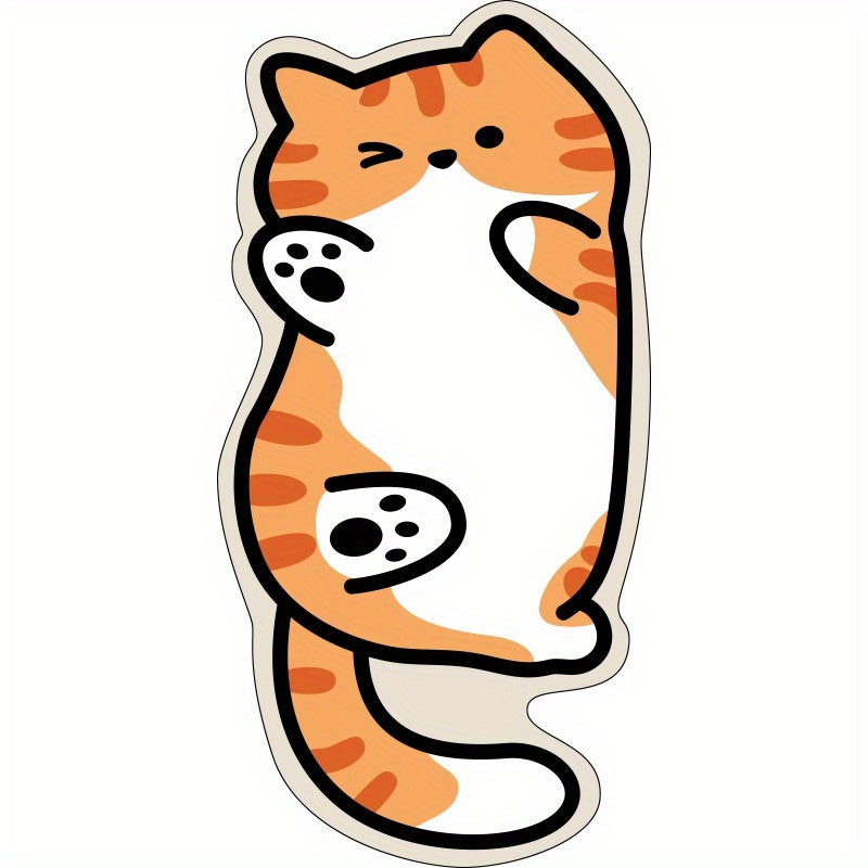 Whimsical Cat Mat 1pc Soft Plush Whimsical Cat-Shaped Area Mat | Washable & Durable, Polyester Fiber, Ideal for Living Room, Bedroom, or Office Decor, Perfect Holiday Gift, Machine Washable, Indoor Use Only