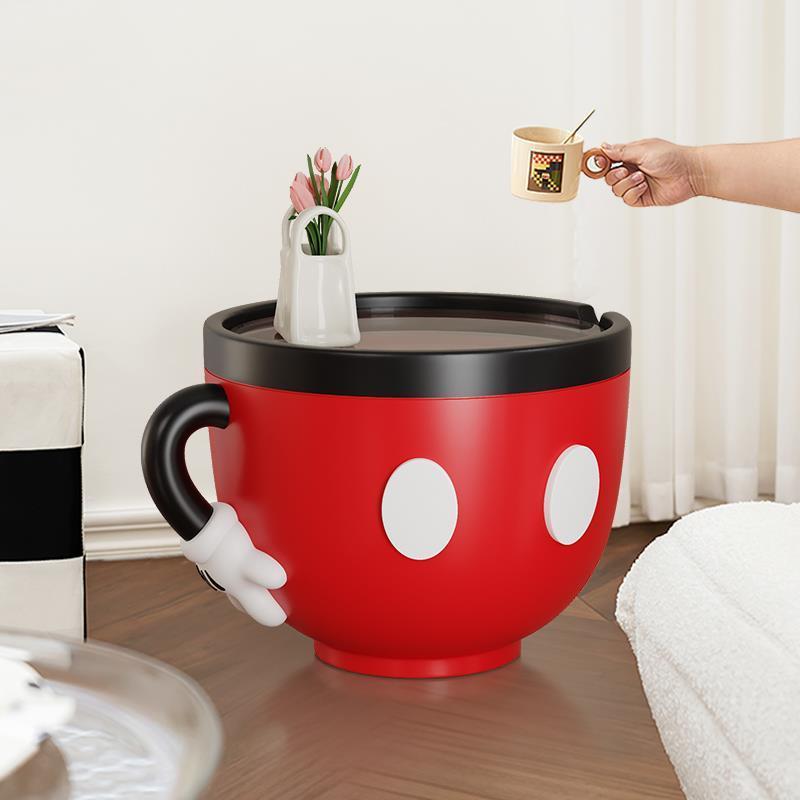 Disney Coffee Table, Mickey Mouse Creative Small Living Room Side Table with Resin Material - Space-Saving Modern Coffee Table for Home, Bedroom, or Office | Ideal for Serving Coffee and Snacks | Compact Design Perfect for Small Spaces